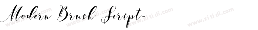 Modern Brush Script字体转换 Modern Brush Script字体转换
